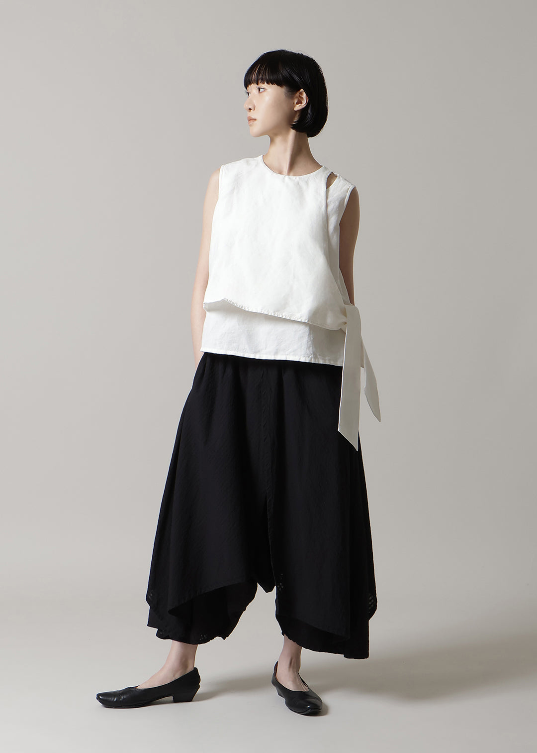 Sculpted Layered Pants Small Chatai