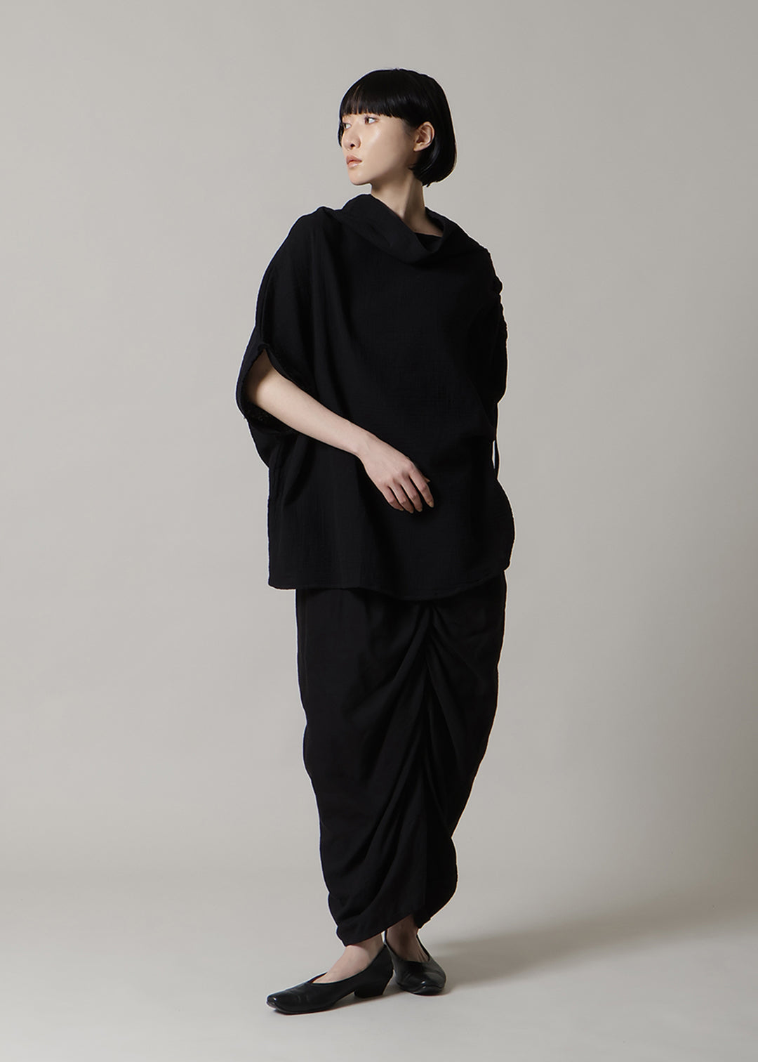 Sculpted Flow Pullover Cotton Gauze