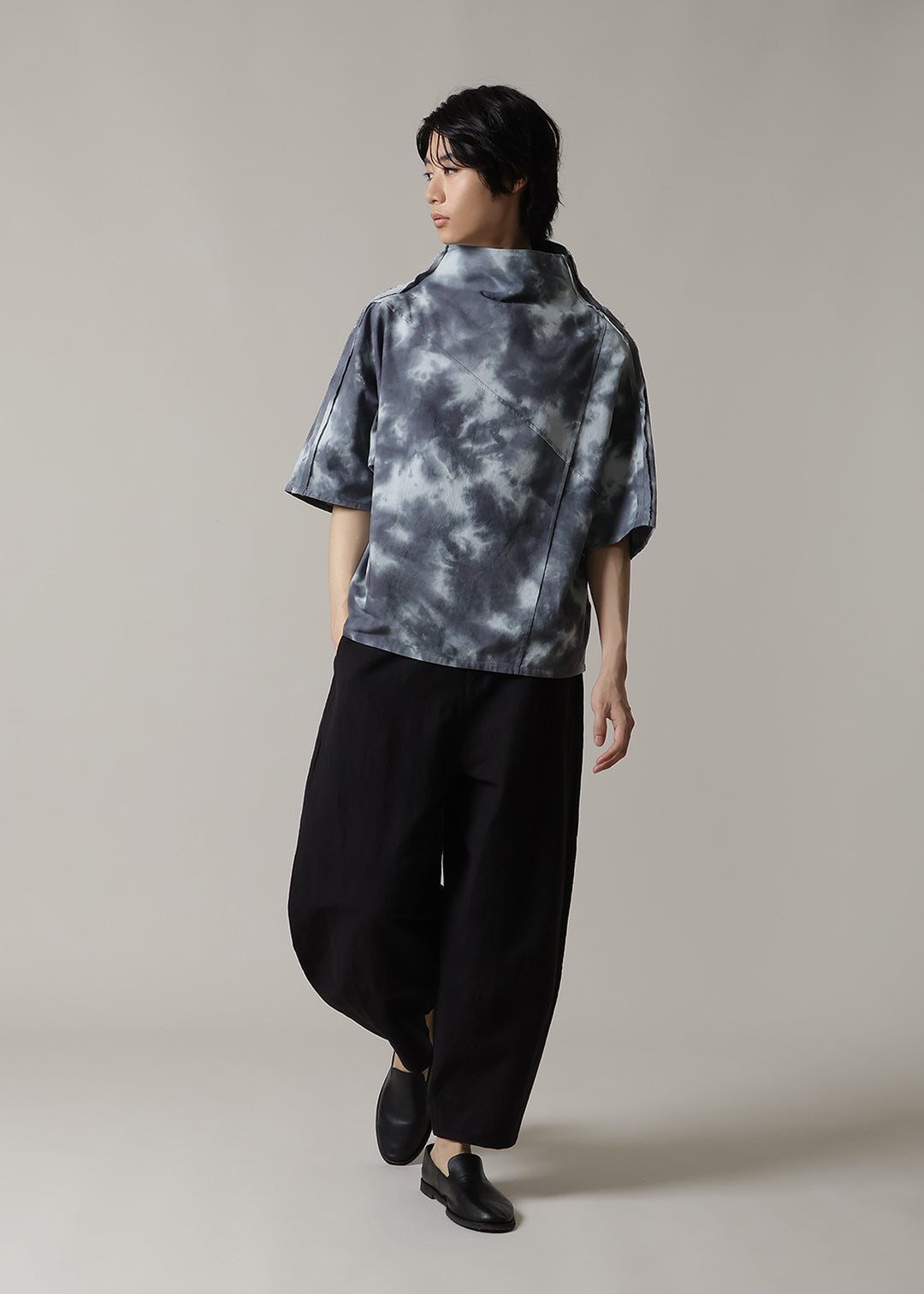 Sculpted Dolman Tops Cloud Dye
