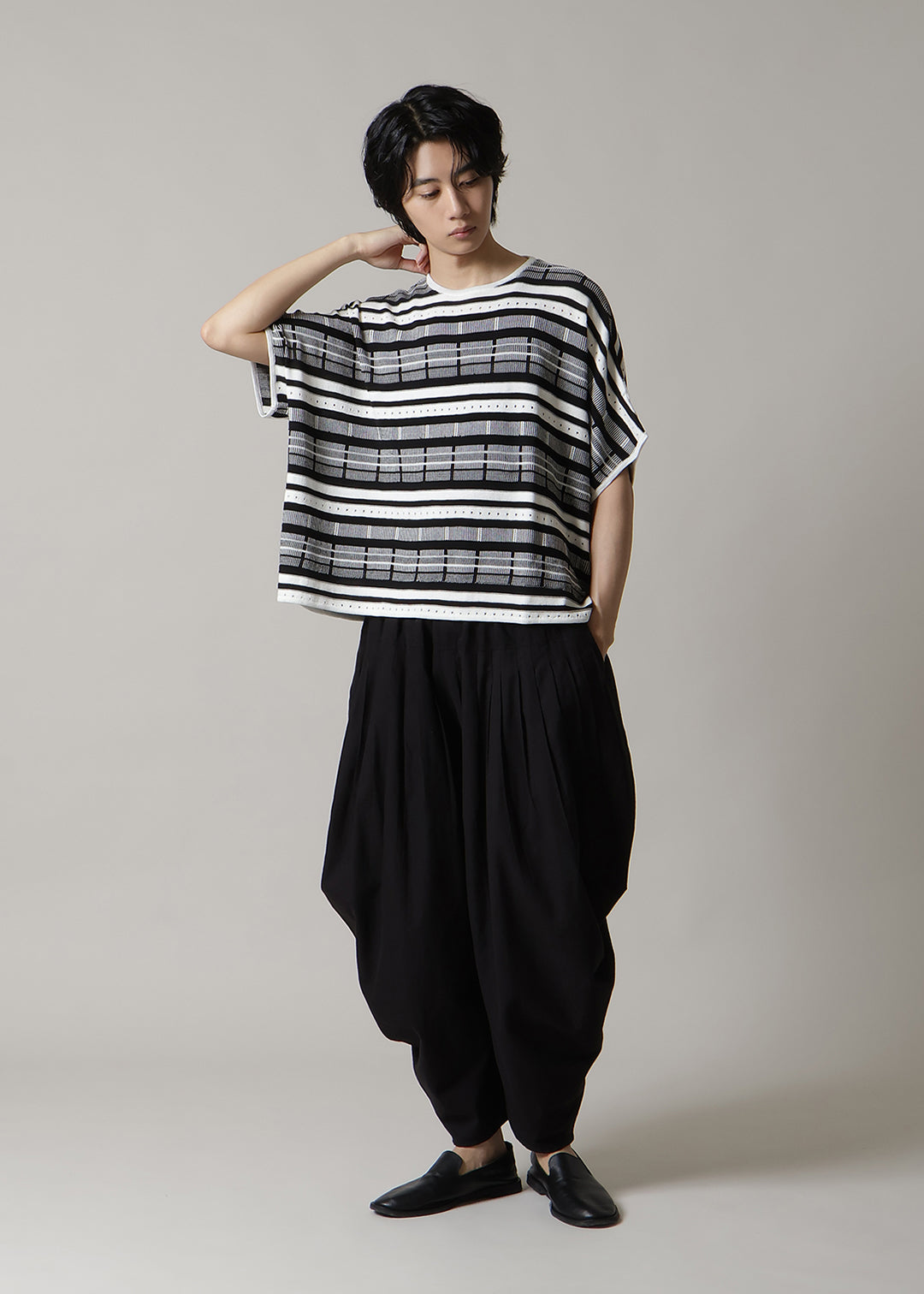 14gg Cotton Random Knit Pullover