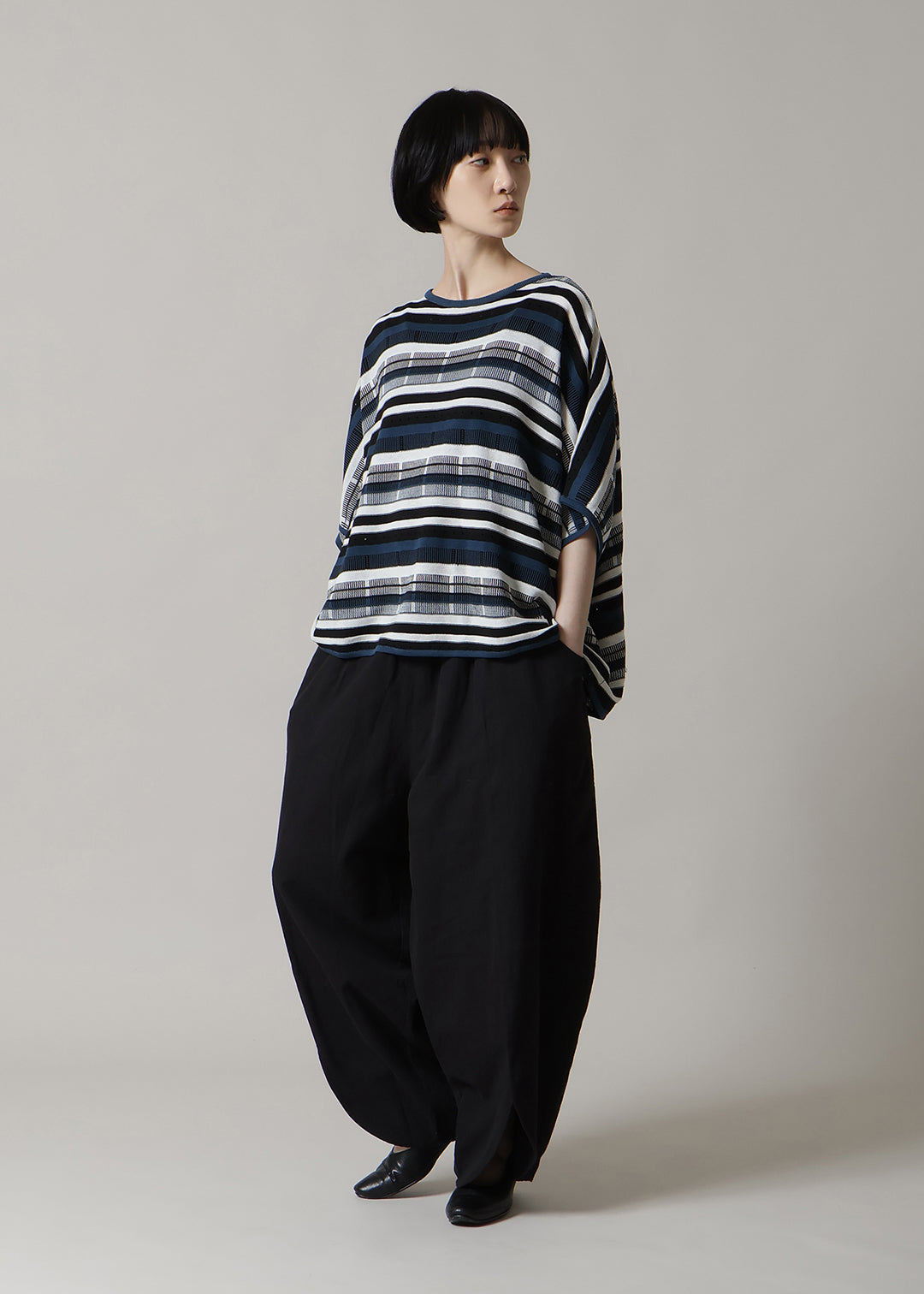 14gg Cotton Random Knit Pullover