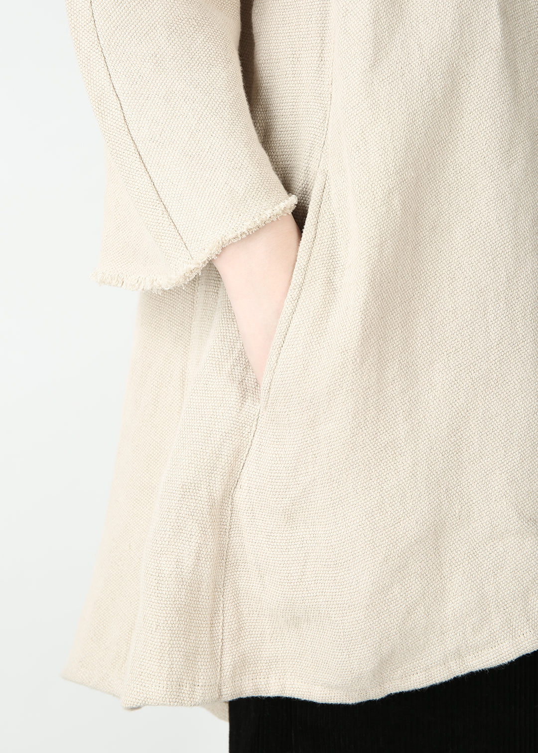 Matou Fringe Short Outer Linen
