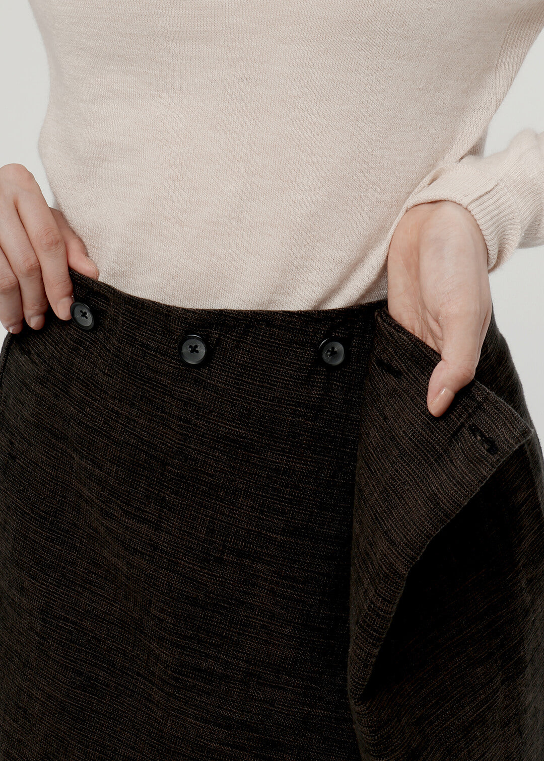 Oxford Khadi Mini Wrap Skirt