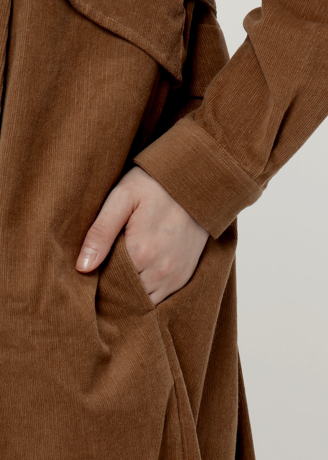Corduroy Fly Front Stand Collar OP