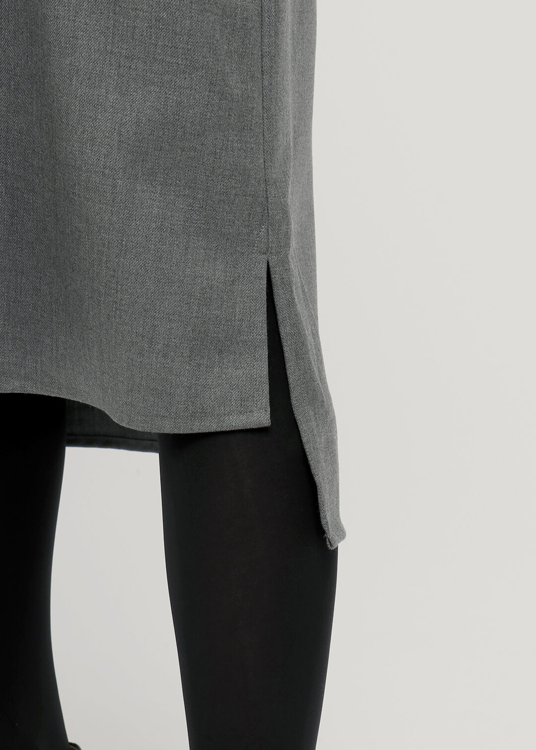 Compact Wool twill Stand Collar OP