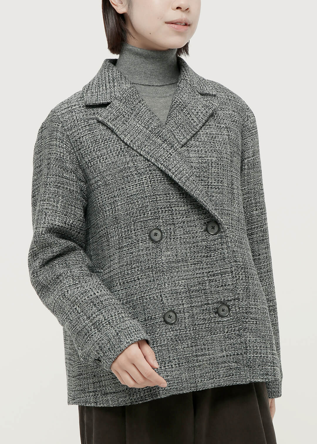 8 pedal Wool Pea Coat