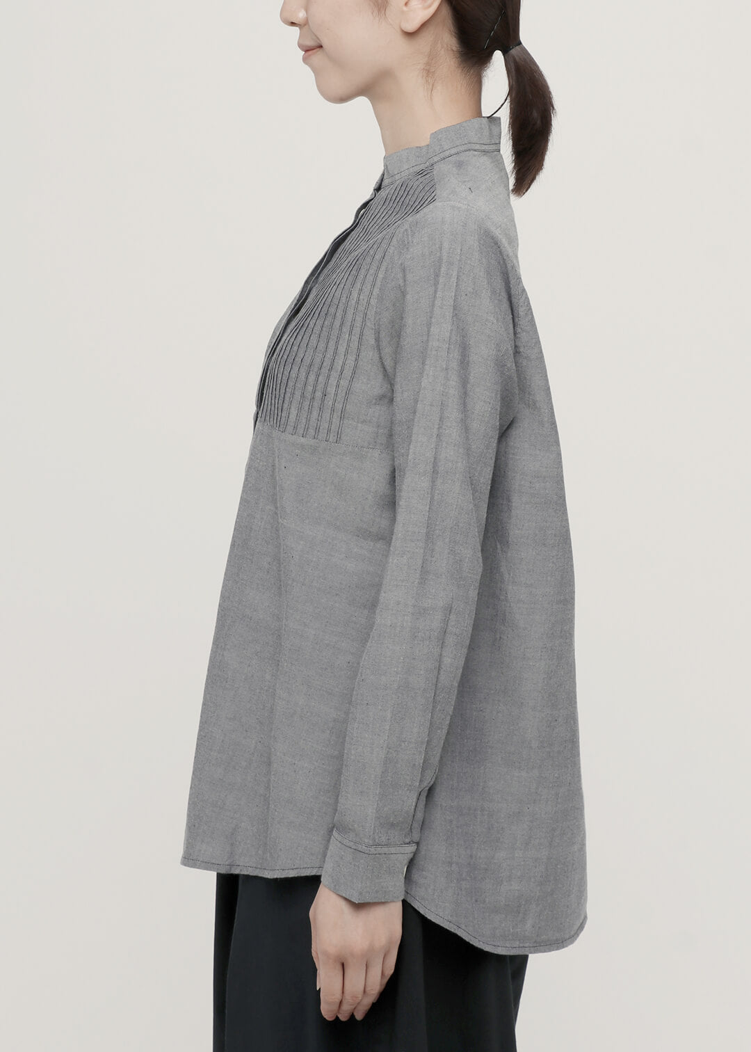 150dt Khadi Pintuck Yoke Shirt
