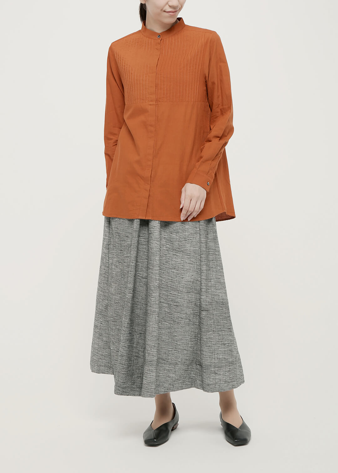 150dt Khadi Pintuck Yoke Shirt