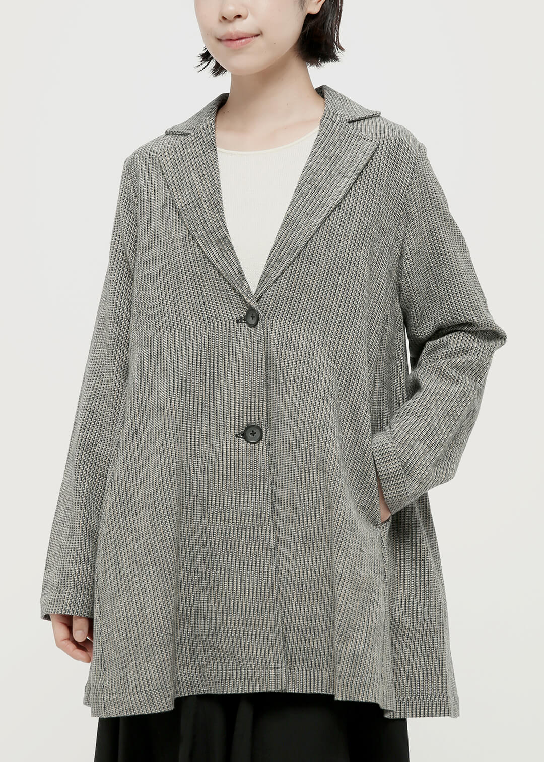 Oxford Khadi Flare Coat
