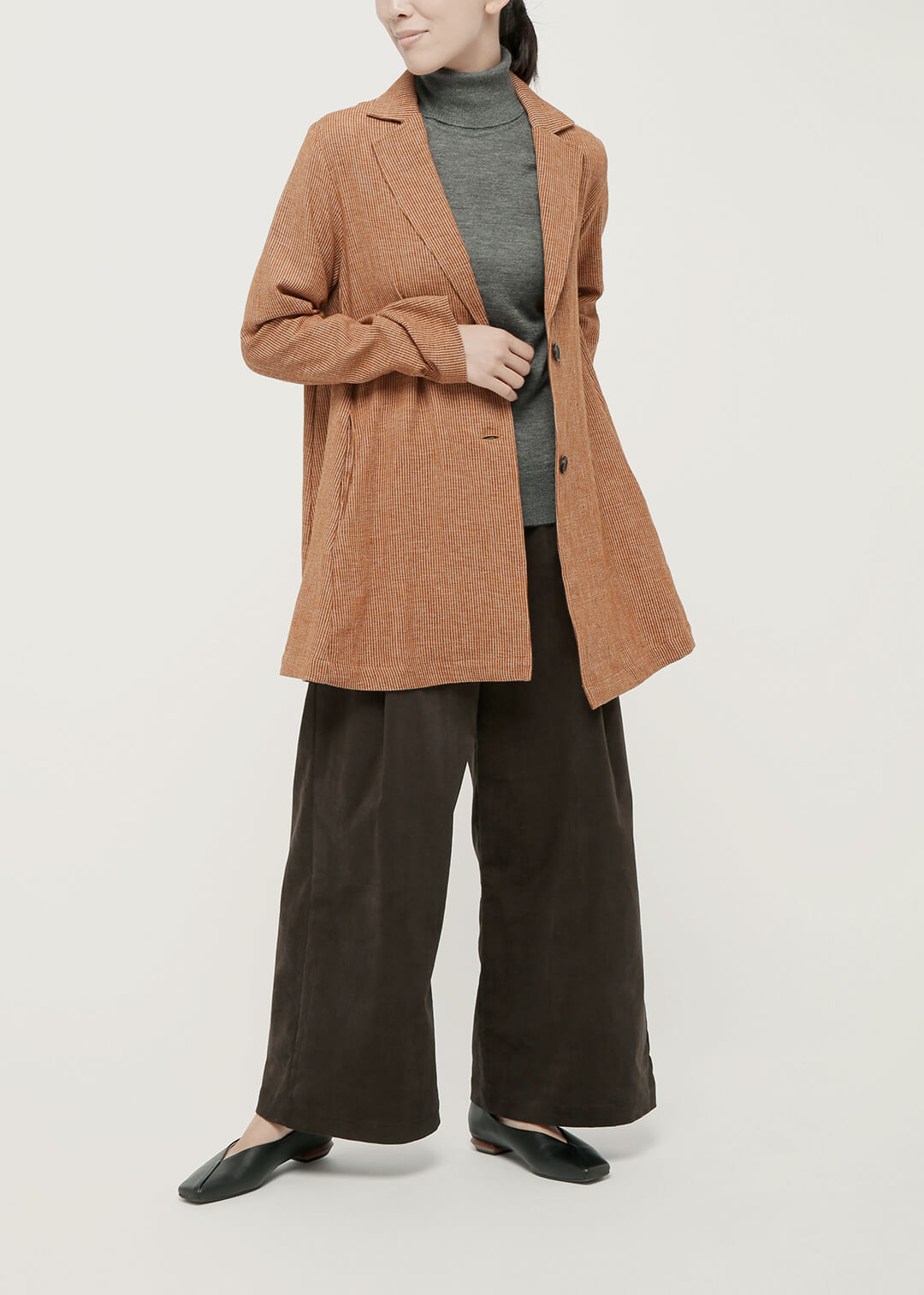 Oxford Khadi Flare Coat