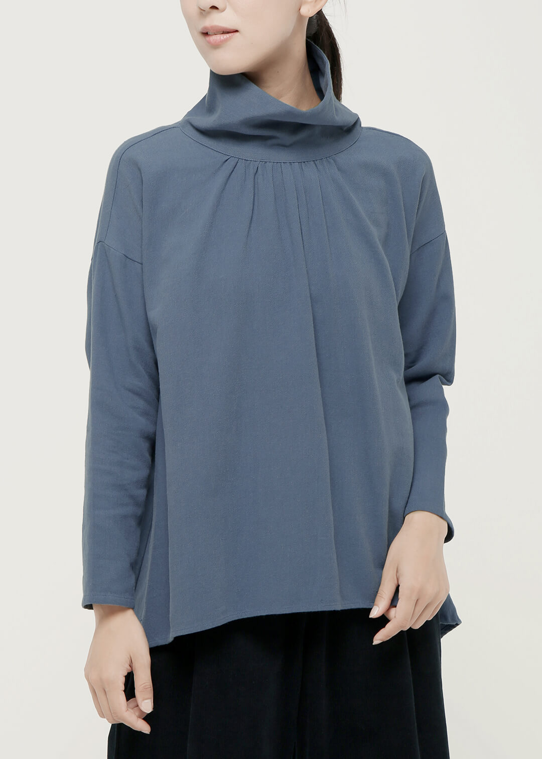 56dt twill Khadi Big Collar Tops