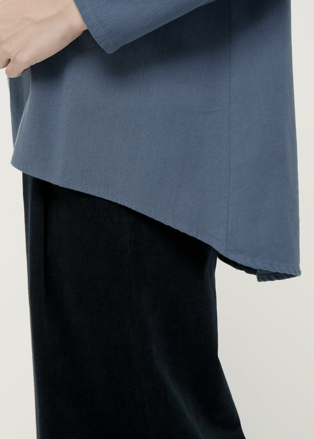 56dt twill Khadi Big Collar Tops