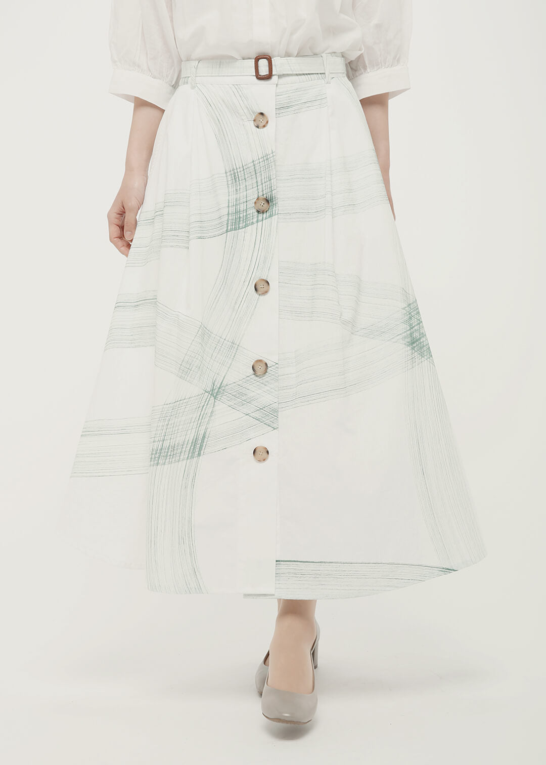 Hand paint (Yuragi) Flare Skirt
