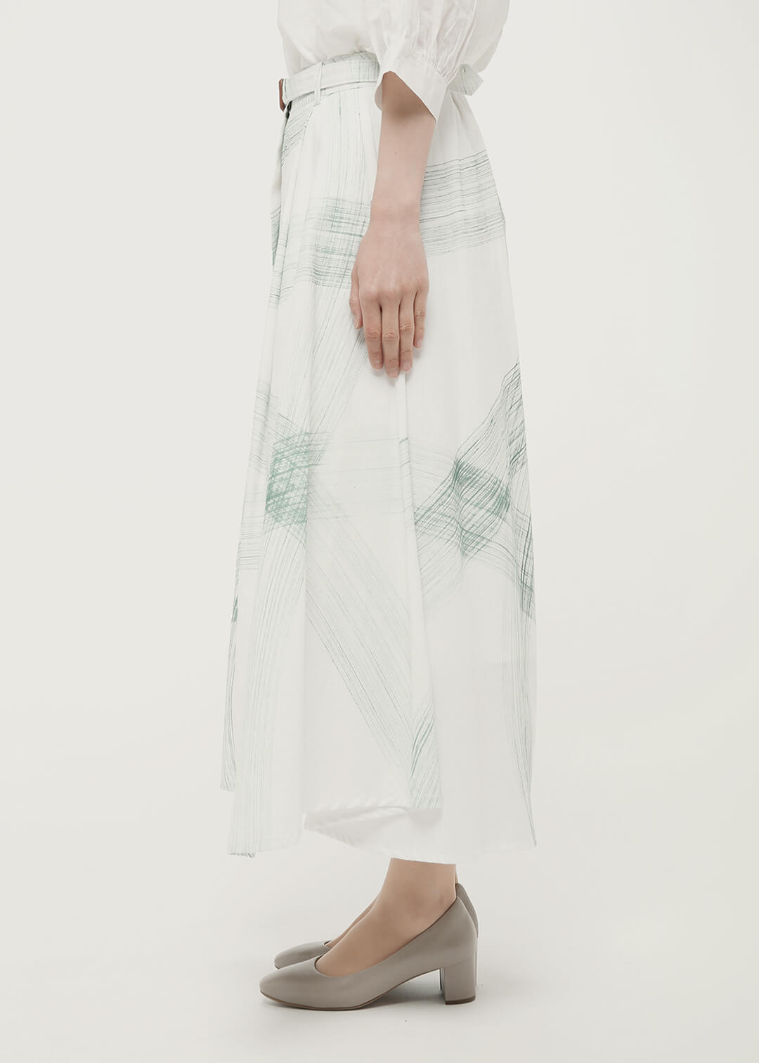 Hand paint (Yuragi) Flare Skirt