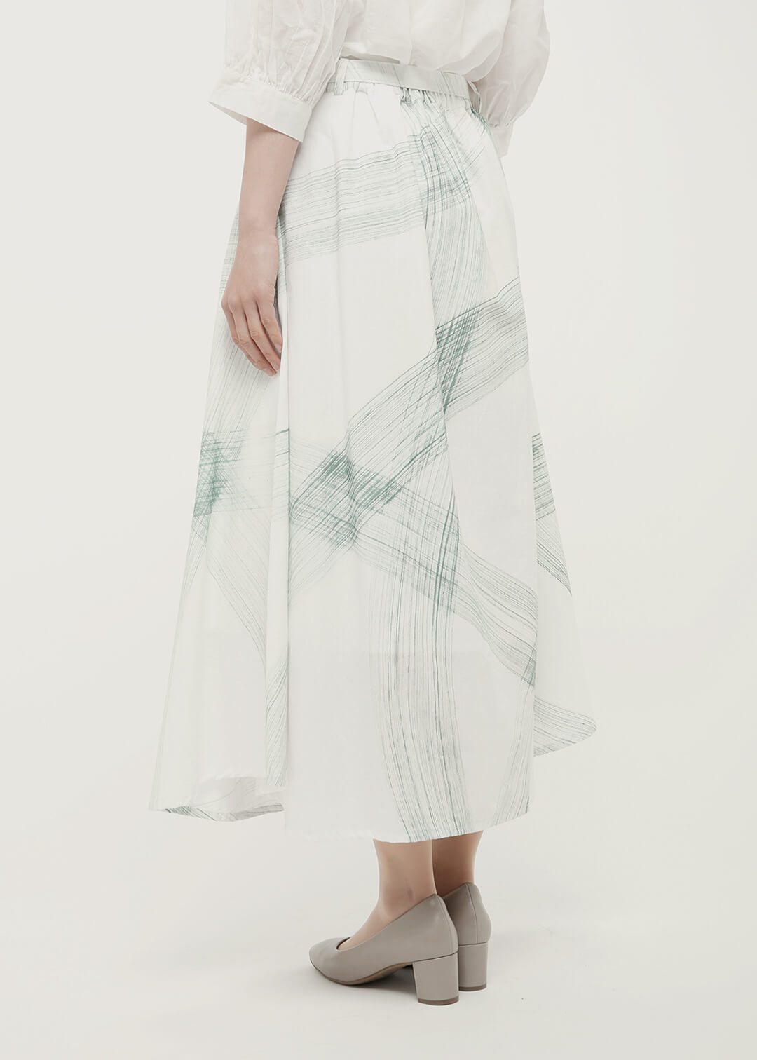 Hand paint (Yuragi) Flare Skirt