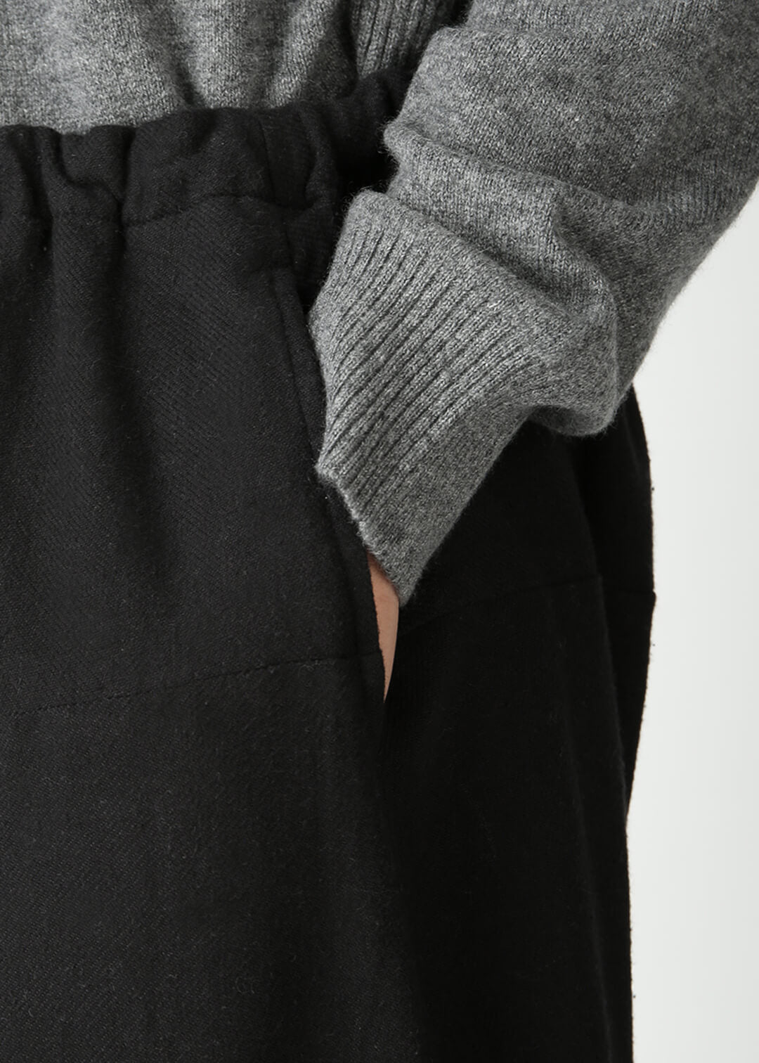 Yuragi Relax Pants 56dt twill Khadi