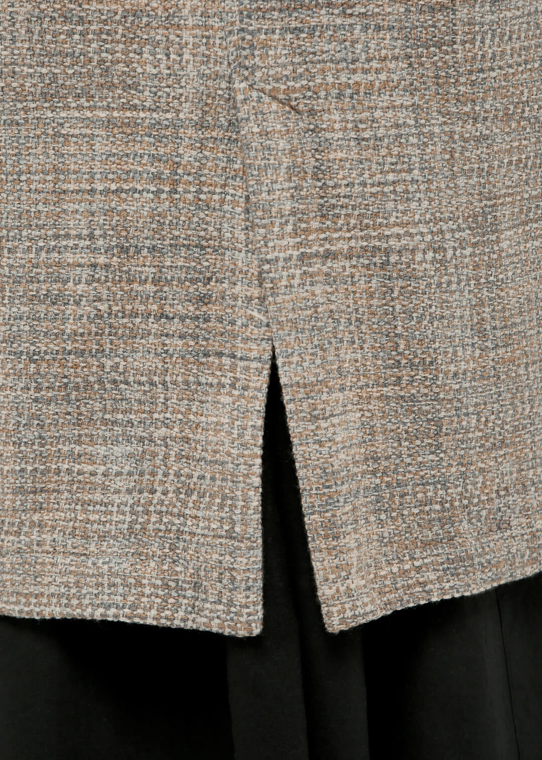 8 pedal Wool No Collar Coat