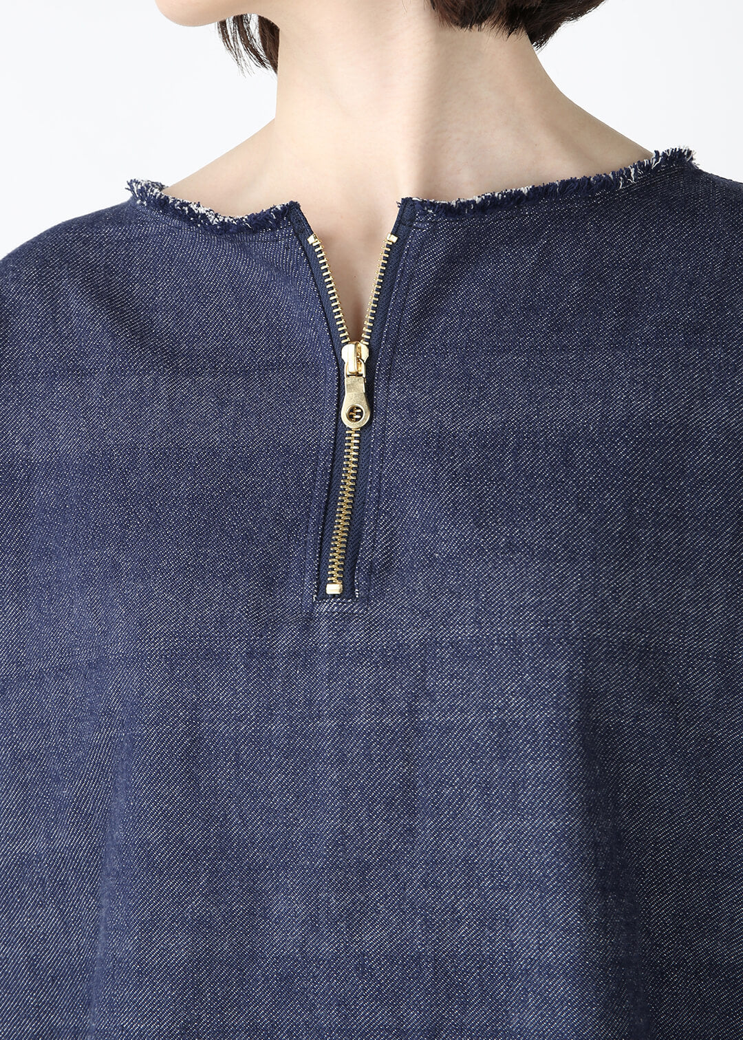 Rinne Zip-up Tops Recycled Denim