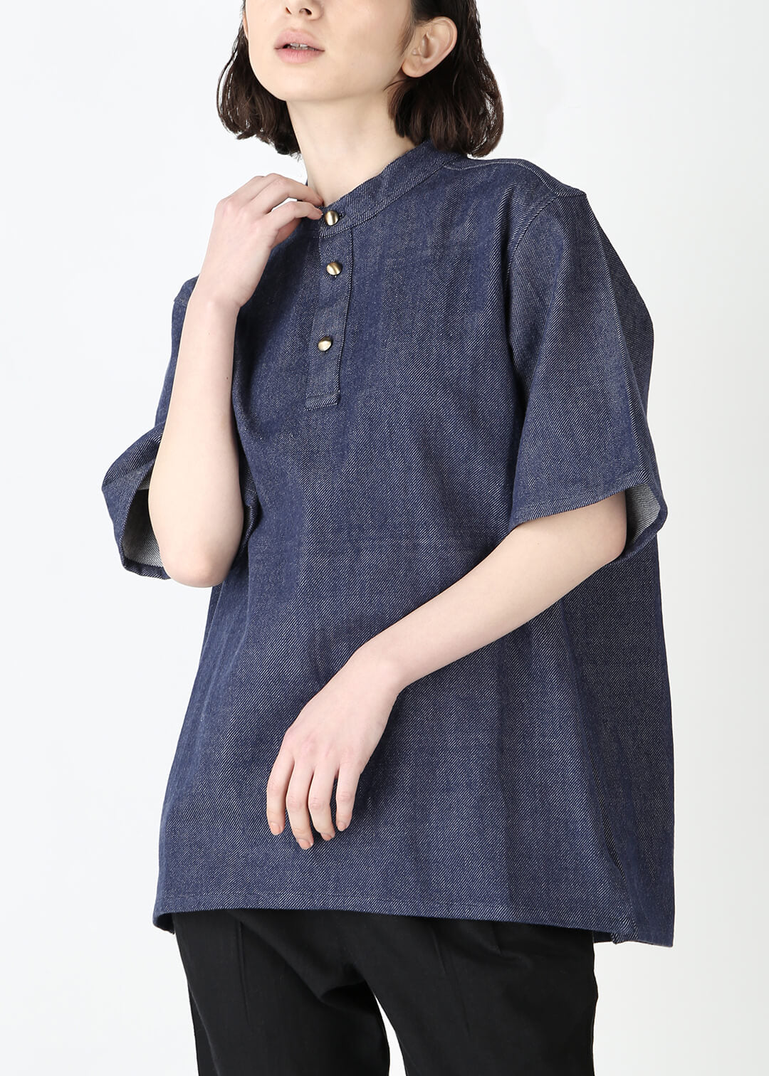 Rinne Henley shirt Recycled Denim