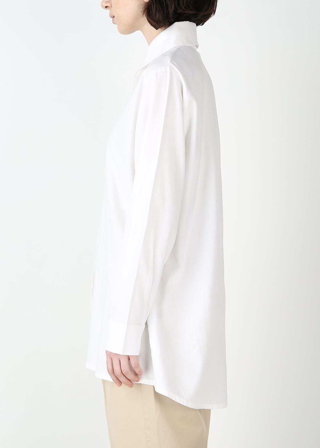 Kaname Big Collar Shirt 150tw Khadi