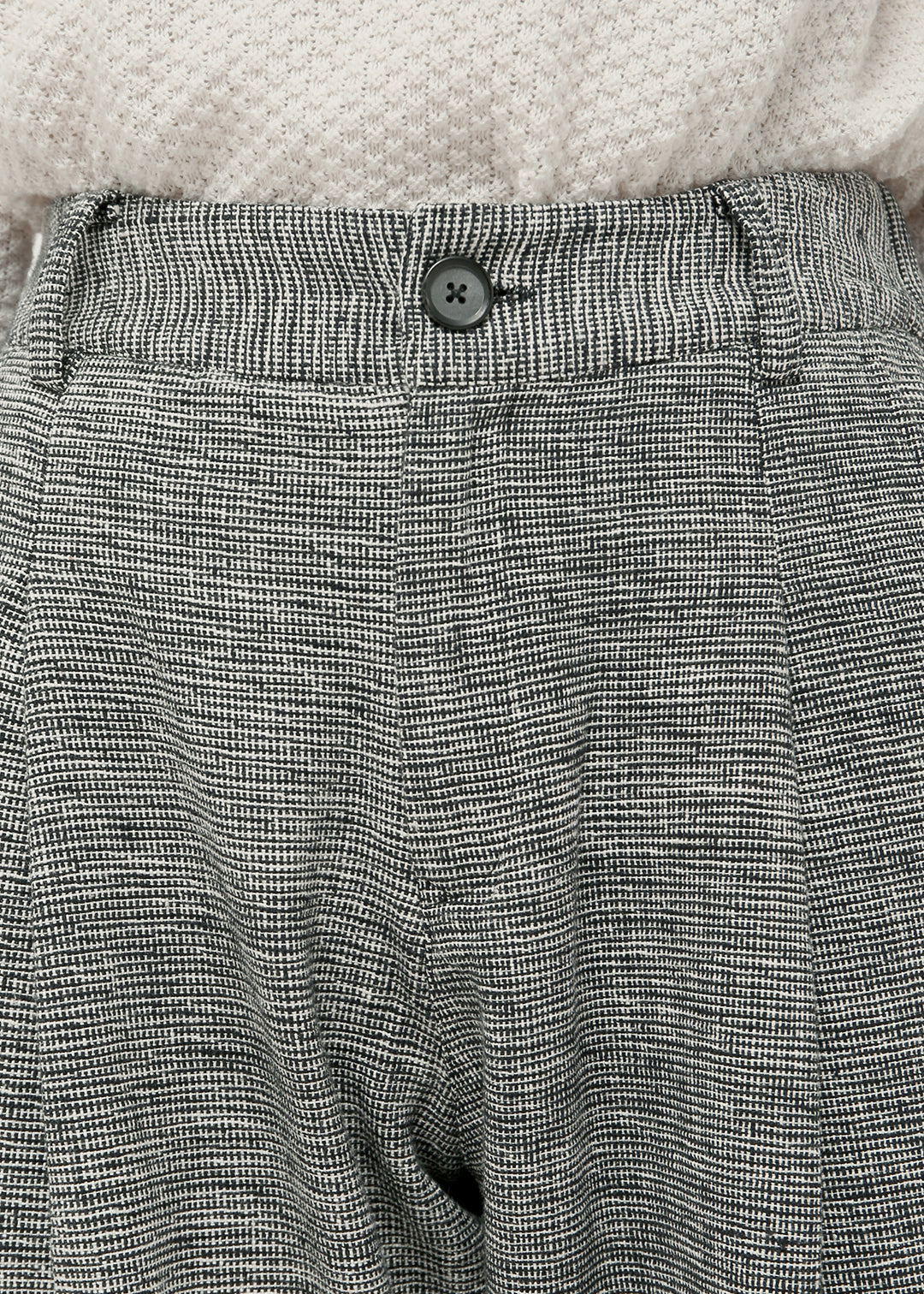 Oxford Khadi Wide Cropped Pants