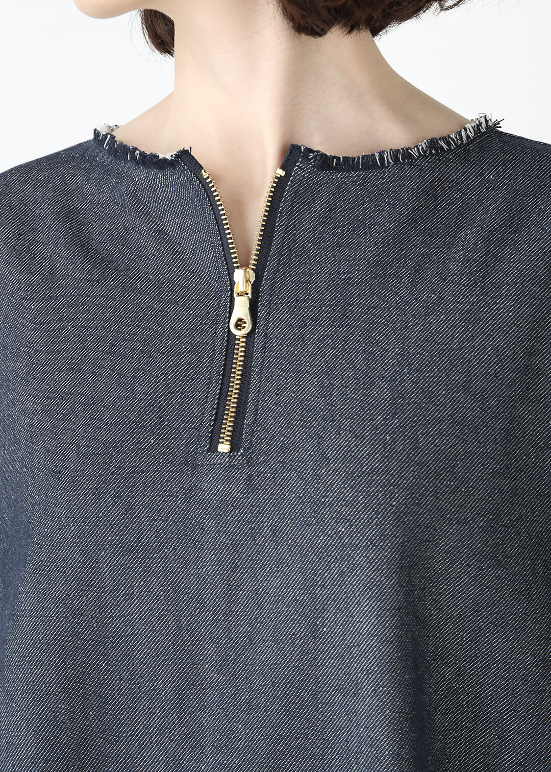 Rinne Zip-up Tops Recycled Denim