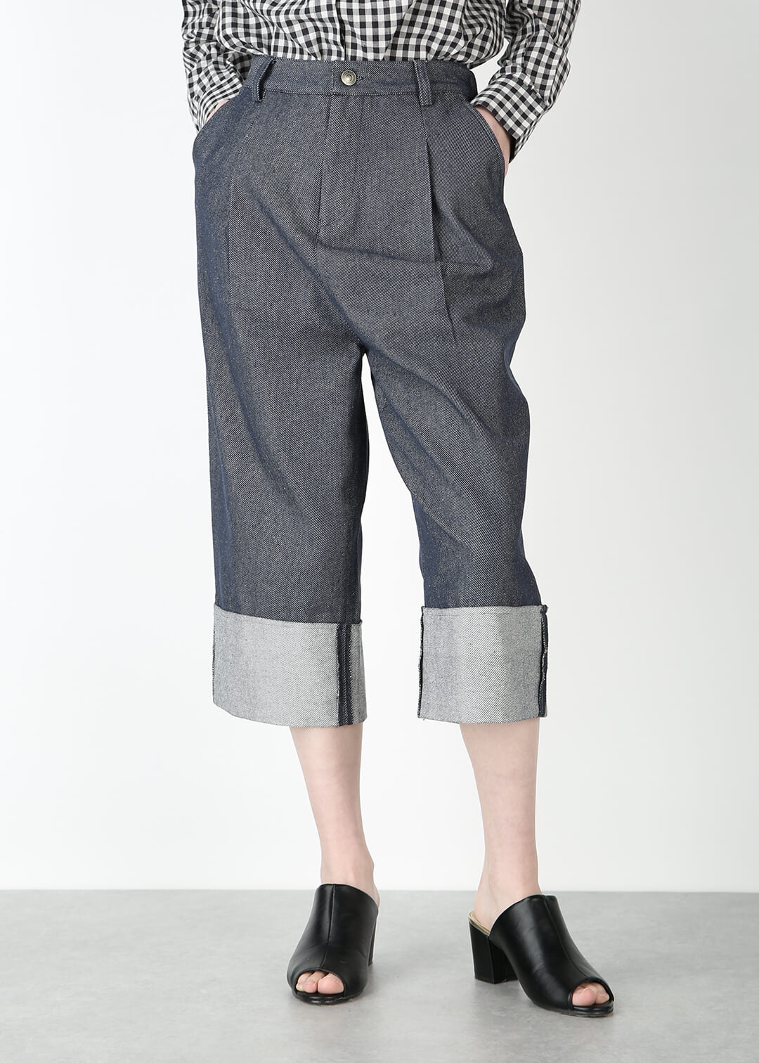 Rinne Half Pants Recycled Denim