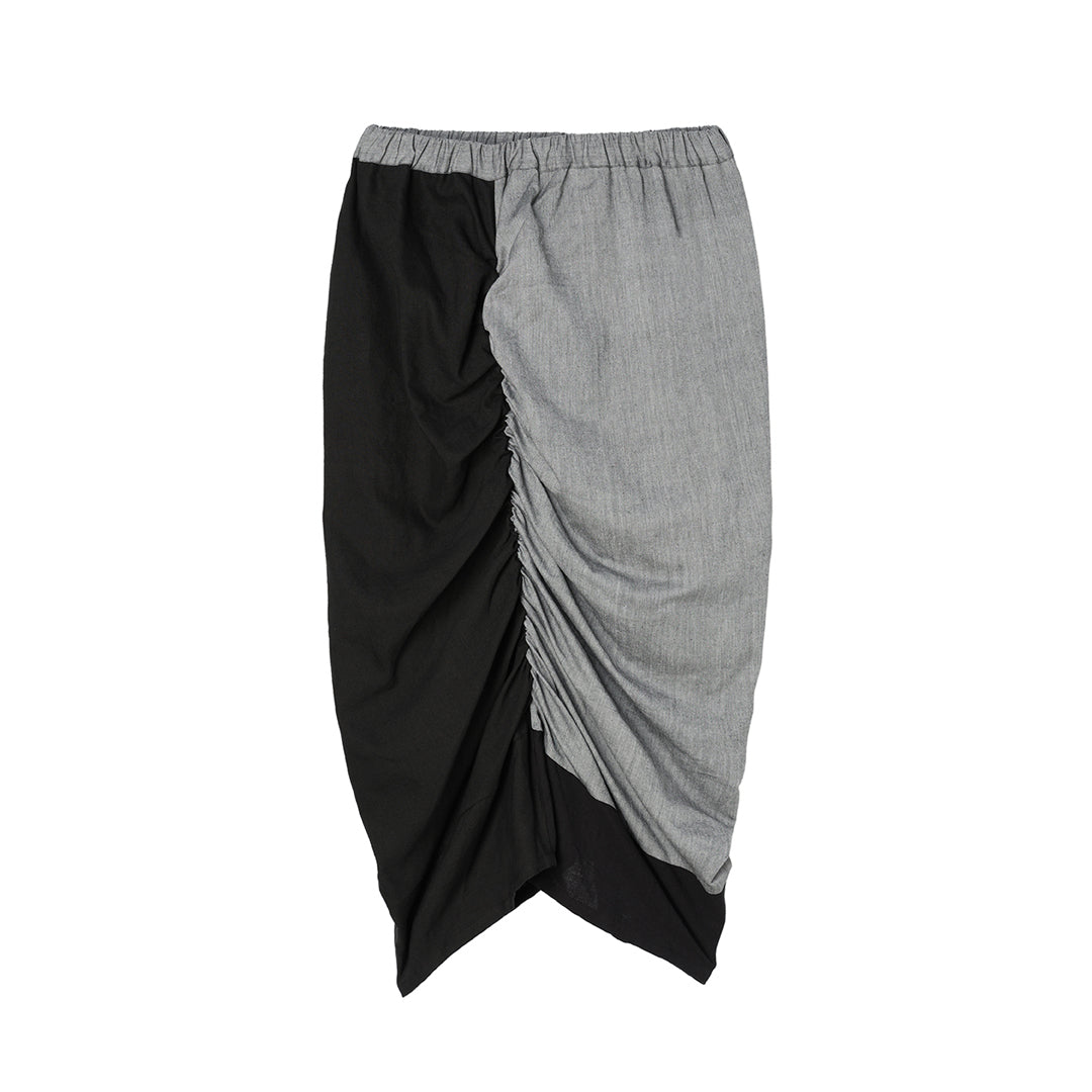 Yui Shirring Skirt Linen Khadi