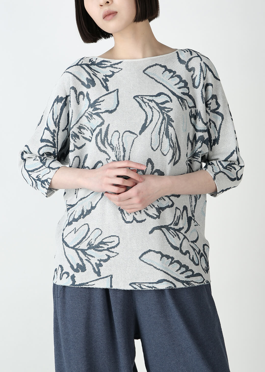 Mai Jacquard Sweater 14gg Cotton