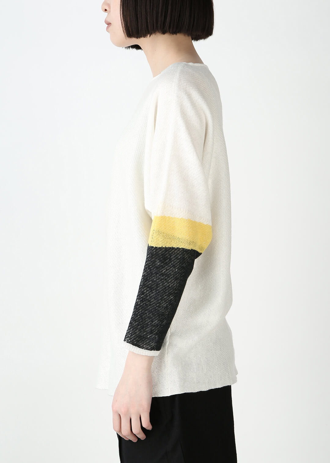 Kirie Jacquard Sweater 12gg Linen