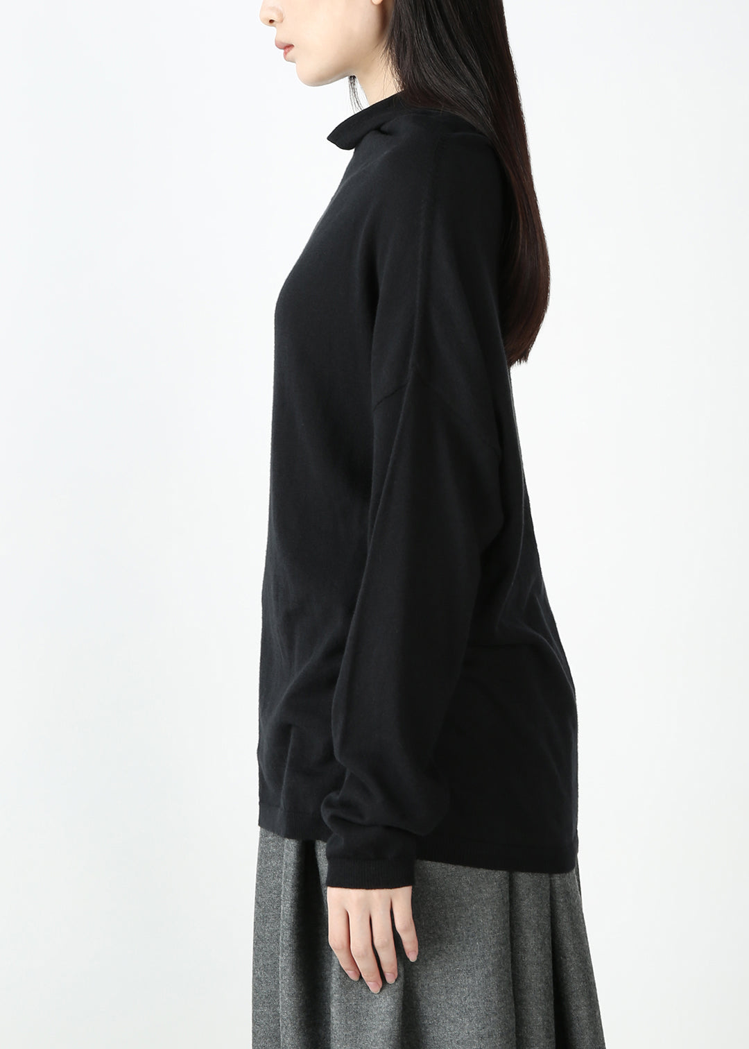 Sarari High Neck Knit 14gg Cotton
