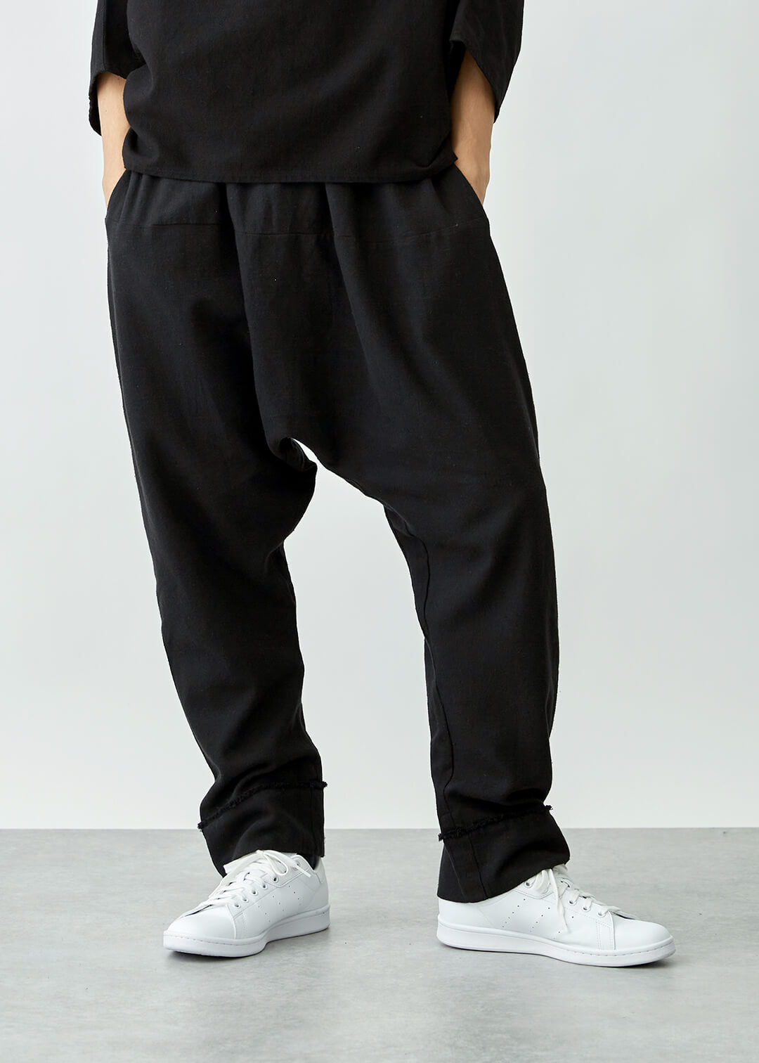 Yuragi Relax Pants 56dt twill Khadi