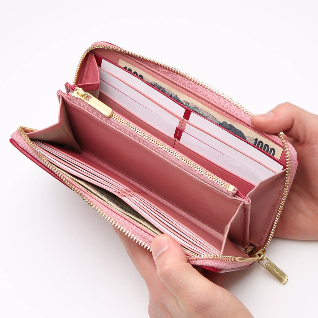 Irodori Mesh Round Long Wallet