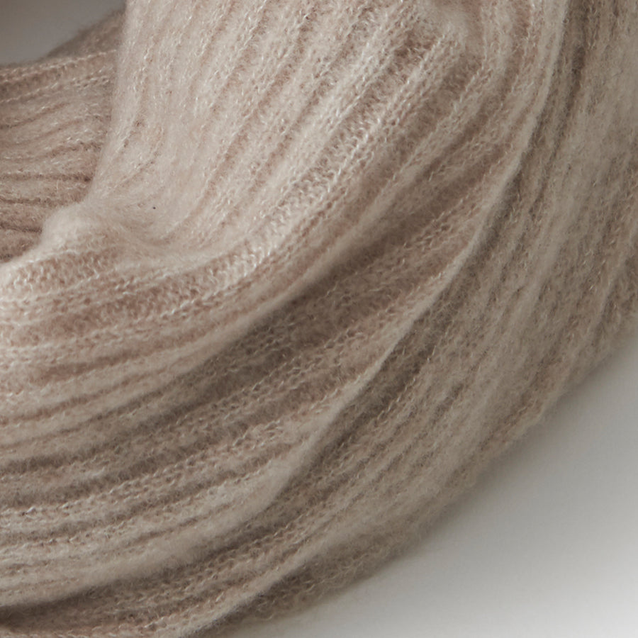 Silk Cashmere Rib Snood