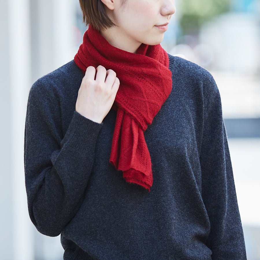 Hanabira Diamond Knit Muffler